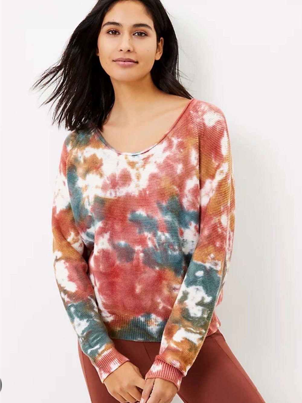 Lou & Grey Tie Dye Oversized Sweater size Small EUC